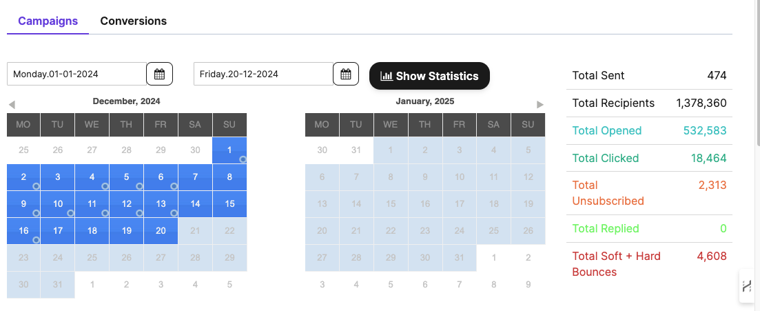 Email marketing campaign thumbnail